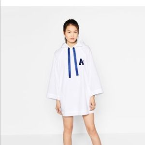 Zara patch poplin dress